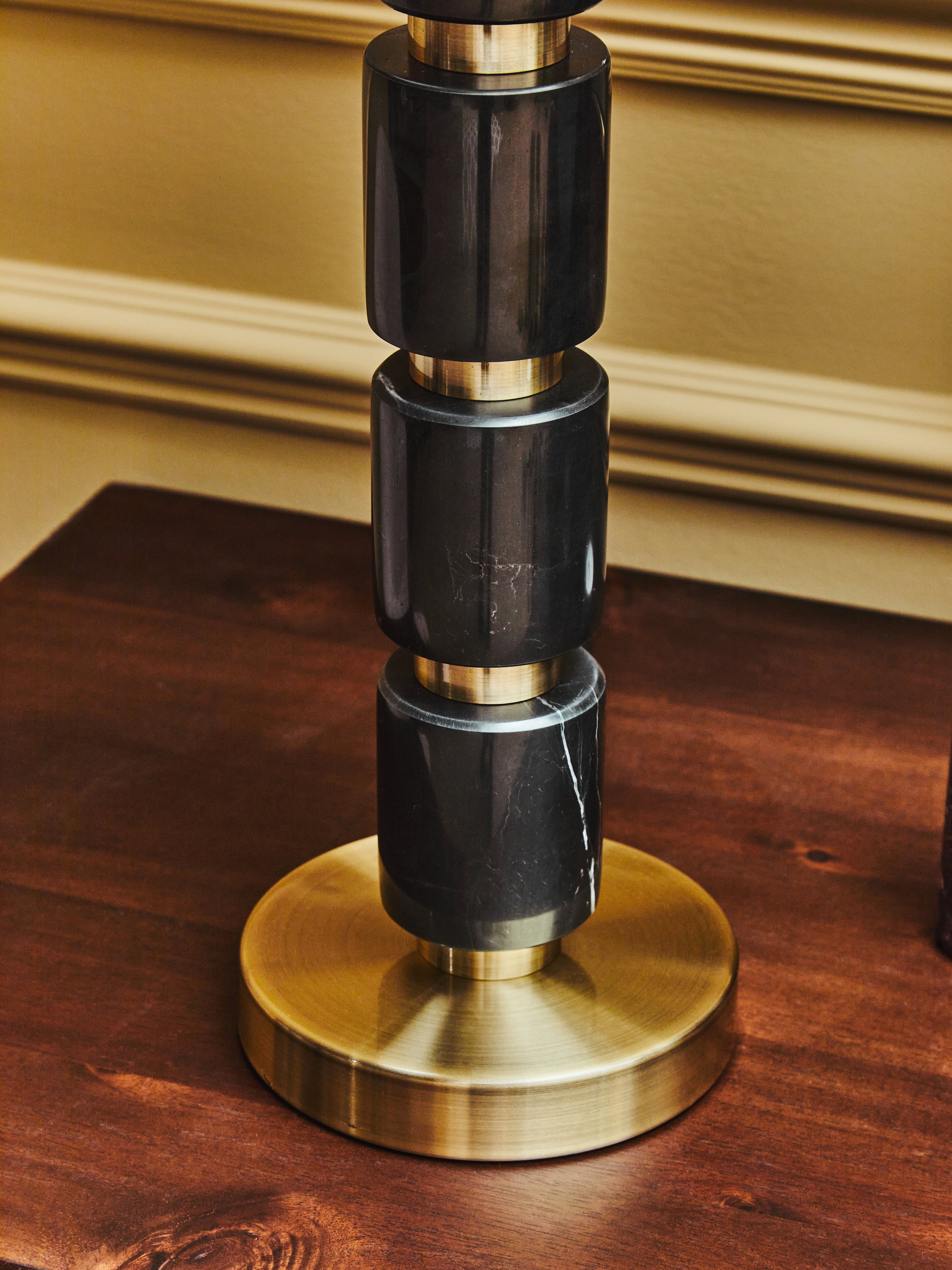 Alila Black Marble & Gold Table Lamp